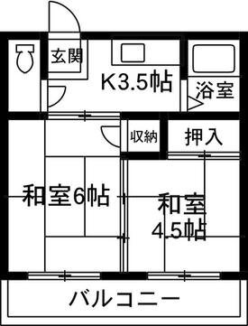 群馬県太田市本町 太田駅 2K アパート 賃貸物件詳細