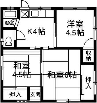 群馬県太田市藤阿久町 細谷駅 3K 一戸建て 賃貸物件詳細