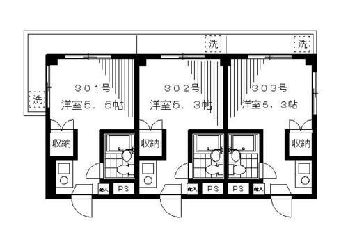 ハイムフキ 3階 ワンルーム 賃貸物件詳細