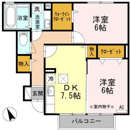 東京都町田市小山町 橋本駅 2DK アパート 賃貸物件詳細