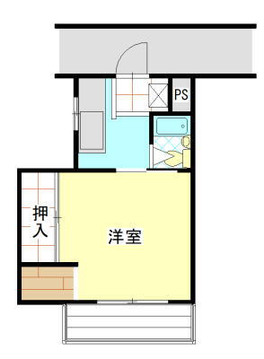 福島県福島市渡利字大久保 福島駅 1K マンション 賃貸物件詳細