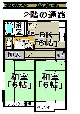 神奈川県小田原市扇町２丁目 井細田駅 2DK アパート 賃貸物件詳細