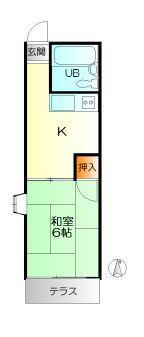 神奈川県海老名市中新田３丁目 厚木駅 1K アパート 賃貸物件詳細
