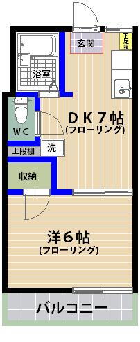  間取図（１ＤＫ）