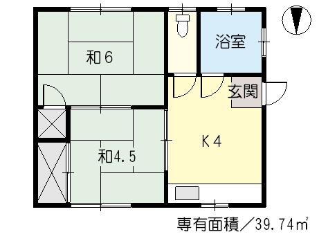 新宅アパート 2階 2K 賃貸物件詳細