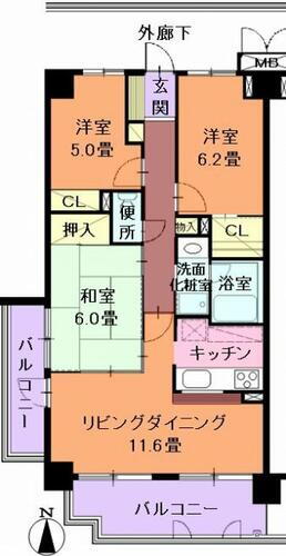 宮城県仙台市若林区堰場 河原町駅 3LDK マンション 賃貸物件詳細