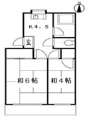  間取りは反転タイプです。