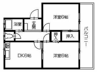 坂東マンション 2階 2DK 賃貸物件詳細