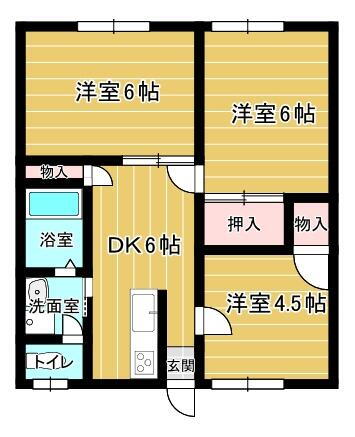 長崎県諫早市小野町 干拓の里駅 3DK アパート 賃貸物件詳細