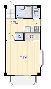 福島県郡山市桑野５丁目 郡山駅 1K アパート 賃貸物件詳細