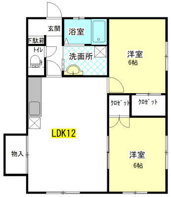 宮城県仙台市若林区霞目２丁目 六丁の目駅 2LDK アパート 賃貸物件詳細
