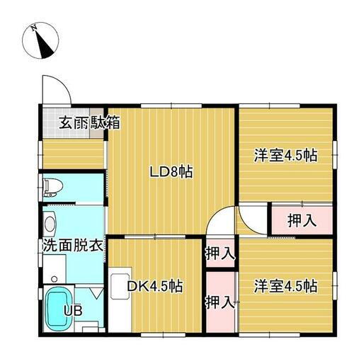 グリーンヒルズ上町 2LDK 賃貸物件詳細