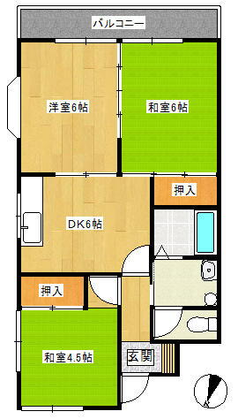 埼玉県三郷市鷹野４丁目 三郷中央駅 3DK アパート 賃貸物件詳細