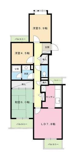 神奈川県秦野市鶴巻南４丁目 鶴巻温泉駅 3LDK マンション 賃貸物件詳細