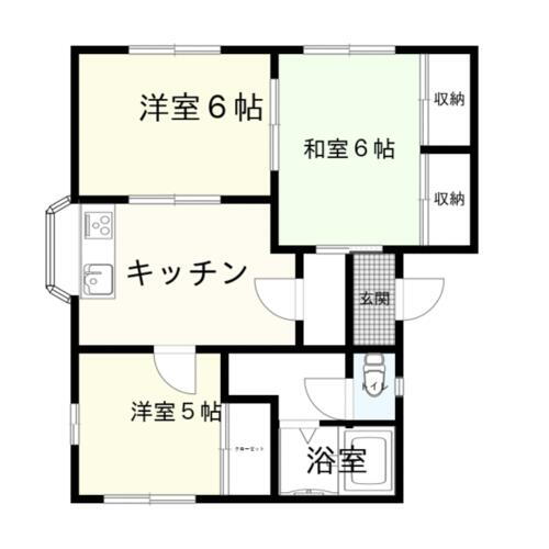 鹿児島県鹿児島市桜ヶ丘４丁目 3DK アパート 賃貸物件詳細