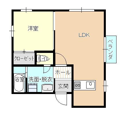 プリマヴェーラ 2階 1LDK 賃貸物件詳細