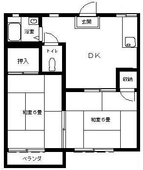 千葉県木更津市清川２丁目 上総清川駅 2DK アパート 賃貸物件詳細