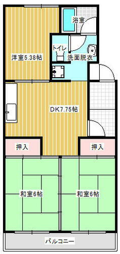 岡山県倉敷市連島中央４丁目 3DK アパート 賃貸物件詳細