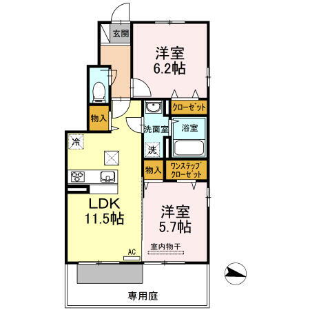 香川県丸亀市金倉町 2LDK アパート 賃貸物件詳細