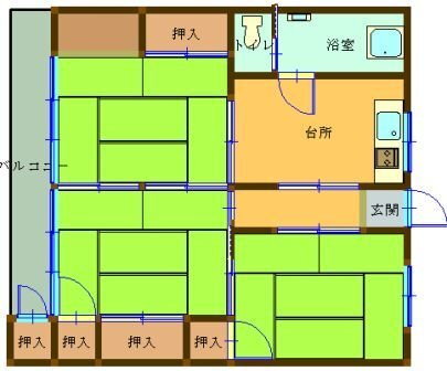 鹿児島県鹿児島市山下町 3DK マンション 賃貸物件詳細