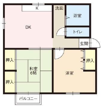 リバーサイド 1階 2DK 賃貸物件詳細