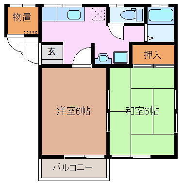 宮城県大崎市古川福浦１丁目 古川駅 2K アパート 賃貸物件詳細