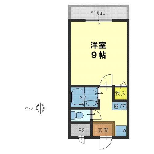 メゾン南江口 2階 1K 賃貸物件詳細