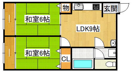 大門ビル 6階 2DK 賃貸物件詳細