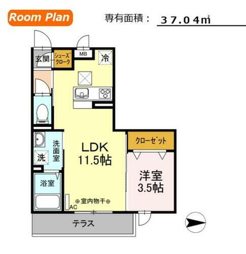 岩手県北上市柳原町２丁目 柳原駅 1LDK アパート 賃貸物件詳細