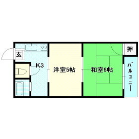 熊本県熊本市北区四方寄町 2K アパート 賃貸物件詳細