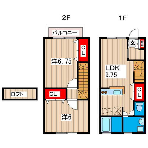 リバーサイド西山 2LDK 賃貸物件詳細