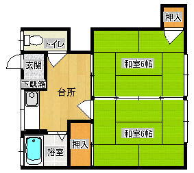 広島県安芸郡府中町柳ケ丘 2K アパート 賃貸物件詳細