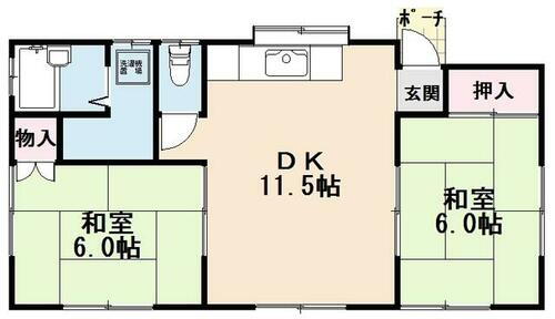 茨城県稲敷郡美浦村大字土屋 2DK 一戸建て 賃貸物件詳細
