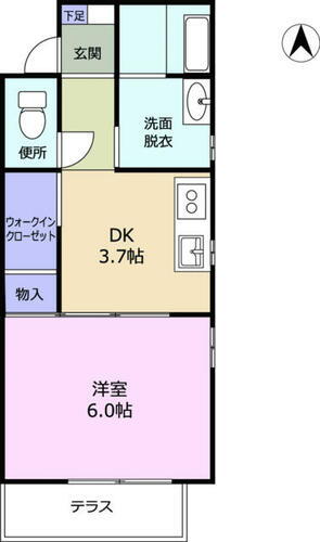 群馬県前橋市古市町１丁目 新前橋駅 1DK アパート 賃貸物件詳細