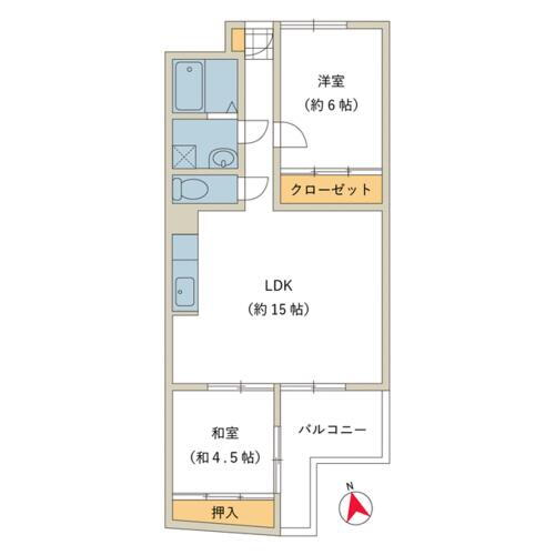 キクマンション 7階 2LDK 賃貸物件詳細