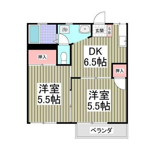 栃木県下都賀郡野木町大字南赤塚 野木駅 2DK アパート 賃貸物件詳細