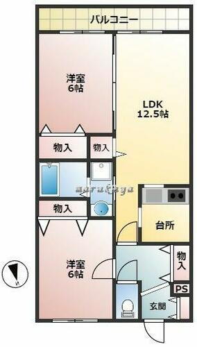 ファミールＹＡＭＡＮＯＹＡ 1階 2LDK 賃貸物件詳細