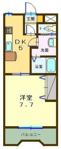 ＴＯＫＵＲＡ　ＧＡＲＤＥＮ　ＨＩＬＬ’Ｓ 1階 1DK 賃貸物件詳細