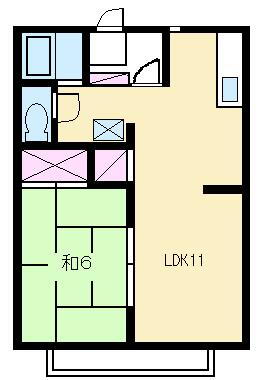 山梨県甲府市宮原町 国母駅 1LDK アパート 賃貸物件詳細