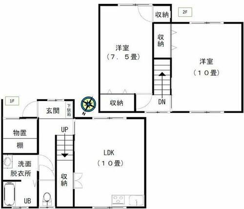 青森県上北郡野辺地町字上小中野 野辺地駅 2LDK アパート 賃貸物件詳細