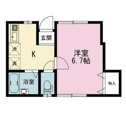 神奈川県横須賀市久比里１丁目 京急久里浜駅 1K アパート 賃貸物件詳細