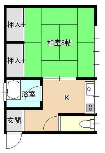 岩手県盛岡市中ノ橋通２丁目 1K アパート 賃貸物件詳細