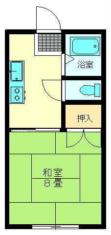 宮城県登米市迫町佐沼字中江１丁目 1K アパート 賃貸物件詳細