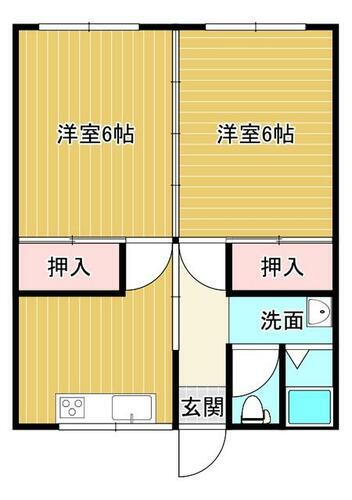 西水町有吉アパート 2階 2DK 賃貸物件詳細