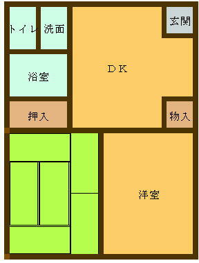 山梨県甲斐市大下条 竜王駅 2DK アパート 賃貸物件詳細