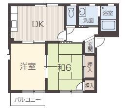 エポックマンション朝来 2階 2DK 賃貸物件詳細