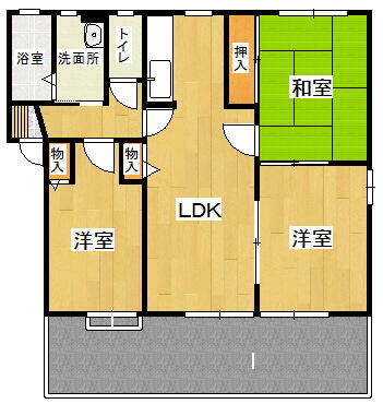 福岡県北九州市小倉北区赤坂２丁目 3LDK アパート 賃貸物件詳細
