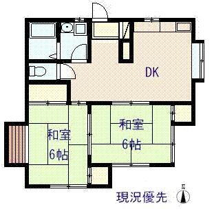福島県郡山市並木５丁目 郡山駅 2DK アパート 賃貸物件詳細