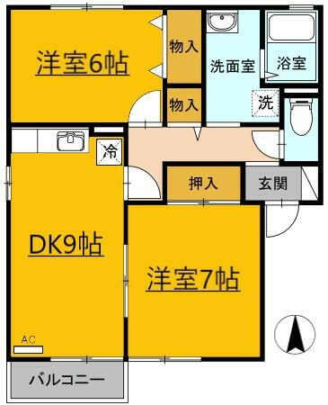 宮城県多賀城市高橋４丁目 中野栄駅 2DK アパート 賃貸物件詳細