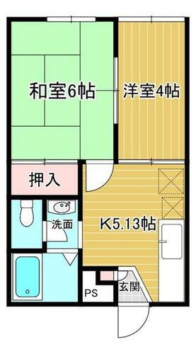 神奈川県座間市ひばりが丘２丁目 さがみ野駅 2K アパート 賃貸物件詳細
